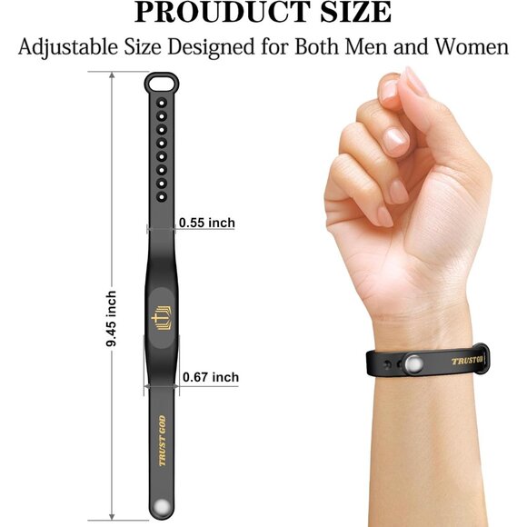 Daily Christian Verse Bracelet - Silicone Wrap with 29,000 Handpicked Scriptures - Picture 7 of 8